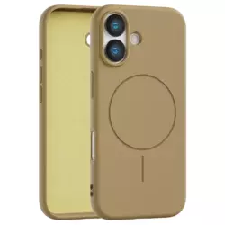 Velvet Touch MagSafe maska za iPhone 16 - Zlatna