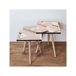 Hanah Home Sklapajući Stočić 2 Komada 2SHP453 - Pink