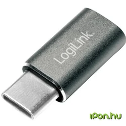 Adapter USB-C = microUSB(ž) 2.0 Logilink, srebrn (AU0041)