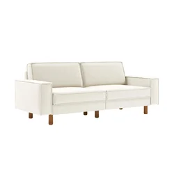 ATELIER DEL SOFA Sofa sa 3 sedišta Sparrow 3 Milk Froth Walnut
