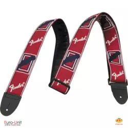 Fender 2” Monogrammed Strap Red/White/Blue pas kitaro