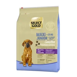 Select Gold Sensitive Junior Maxi jagnjetina, losos in krompir 12kg