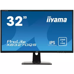 IIYAMA Monitor Prolite, 32 2560x1440, IPS panel, 300cdm2, 4ms, 1200:1 Static Contrast, Speakers, DisplayPort, HDMI, DVI (31,5 VIS), Heigh