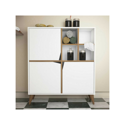 Hanah Home Višenamenski ormar Pulse - bela, orah