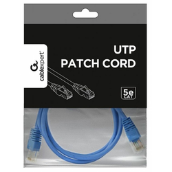 GEMBIRD PP12-1.5M/B Mrezni kabl/ CAT5e UTP Patch cord 1.5m blue