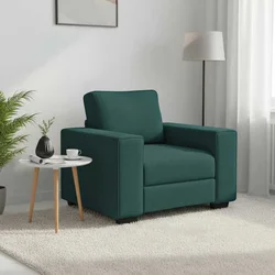 Sofa fotelja tamnozelena 100x77x82 cm tkanina