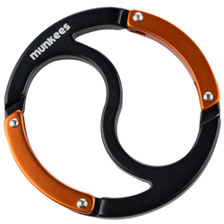 MUNKEES KARABINER CARABINER YIN YANG BLACK