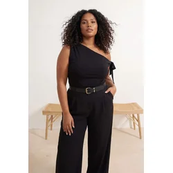 Trendyol Curve Ženska bluza Tbbss26Af00079, Crna