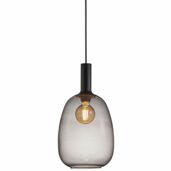 Nordlux - Luster na sajli ALTON 1xE27/60W/230V crna