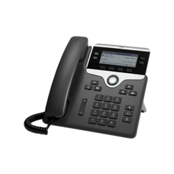 Cisco Telefonski sustav, VoIP Cisco Cisco IP Phone 7841-3PCC: - SIP, 4 Line LC zaslon Crna, Srebrna