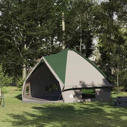 Teepee šator za 10 osoba Zelena i bijela 567 x 470 x 242 cm