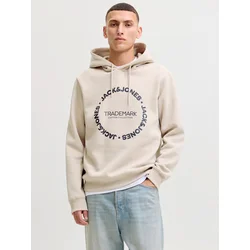 JACK & JONES Majica JJBENSON bež / temno modra