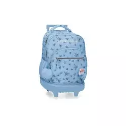 Pepe jeans Olivia ranac za školu sa točkićima - sky blue ( 60.829.42 )
