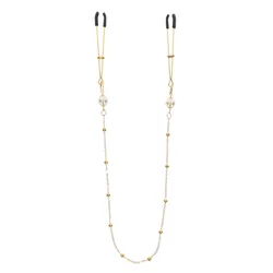 Taboom Tweezers Pearl & Deluxe Chain Gold