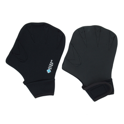Črne neoprenske rokavice za hojo v vodi (3 mm)