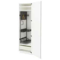 METOD / MAXIMERA Visoki element-ostava, bela Enköping/bela im. drveta, 60x60x200 cm