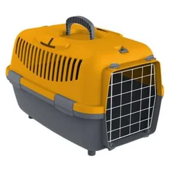 PETMAX Transporter sa metalnim vratima LUX 1 48x32x32cm narandžasti