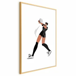 shumee Plakat - Ilustracija - igralec odbojkarske ekipe