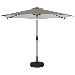 Suncobran za vrt s LED svjetlima i postoljem 300 x 300 cm