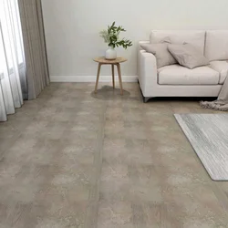 Podne daske 5,11 m2 55 pcs PVC Tamno smeđa i siva