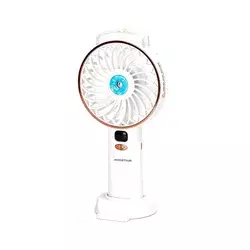 Aigostar - Punjivi džepni ventilator 5W/5V 2400mAh USB bela