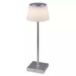 RABALUX Stona lampa taena srebrna