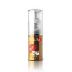 Gliter prah u sprej bočici, Zlatni, 35g