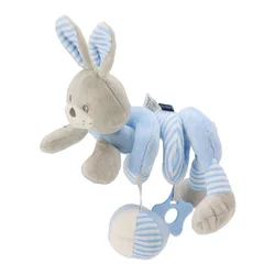 Igrača za posteljico Spirala Baby Mix zajček moder