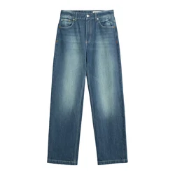 Bershka Kavbojke moder denim
