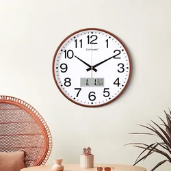 Compas Zidni sat 3588A, 35 cm, Braon