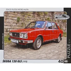 RETRO-AUTA Puzzle št. 11 Škoda 120 GLS (1978) 40 kosov