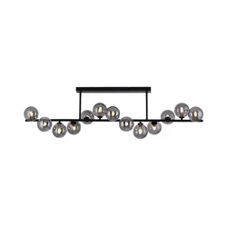 Schöner Wohnen 14505-18 - LED Luster na šipci DUBAI 13xG9/3W/230V crna/dimljena