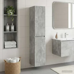 Ormar za Kupaonicu na Zidu Betonska siva 33 x 34,5 x 160 cm