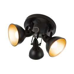 Svetiljka sa spotovima 3xE14/40W/230V crna