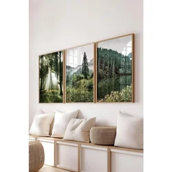 Č-300721 - 5070 Višebojni Set Dekorativnih Slika (3 Komada)