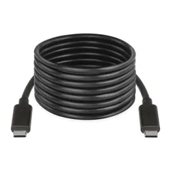Kabel USB-C/USB-C, 2.0, polnjenje, podatki, 2 m, črna