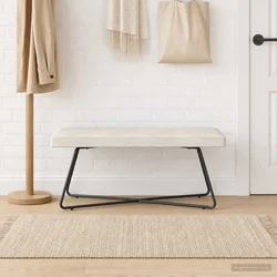 klop Krem 110 x 40 x 45 cm Žamet
