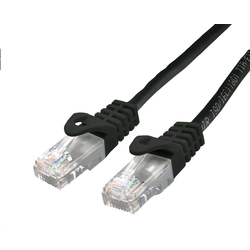C-TECH Patchcord Cat6, UTP, črn, 5m