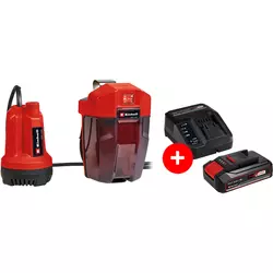 Einhell Akumulatorska pumpa za čistu vodu GE-SP 18 Li-Solo + Einhell Power-X-Change 18V 2.5 Ah Starter-Kit