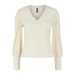 Pieces Ženska bluza Christy, Dugi rukav, Bež