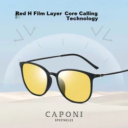 Caponi Unisex naočare za sunce, Crne