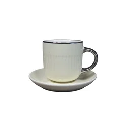 PORCELAN SET ZA KAFU 140ml 6/1 (SIL/WH) RXG-N26004A