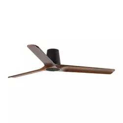 FARO 33839WT - Stropni ventilator HEYWOOD TUB L, borovina/crna, prečnik 132 cm, WT + daljinski upravljač