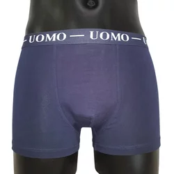 Enobarvne moške boksarice Uomo modra