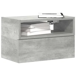 Zidni noćni ormarići 2 kom beton siva 45x26x28,5 cm