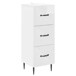 Ormar s ladicama Bijela visokog sjaja 33 x 34,5 x 89,5 cm