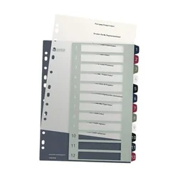 Leitz Indexes Style, A4+ MAXI 1-12