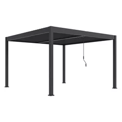 Bioklimatska pergola INTRO DUO 4x4 m, aluminij – samostoječa, dvo-conska