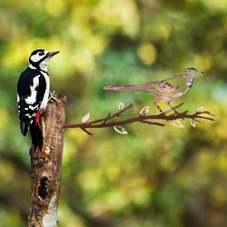 Atelier Del Sofa Dekorativna figura Bird on the branch 25, 20x50 cm, 1.5 mm, Bronzane boje