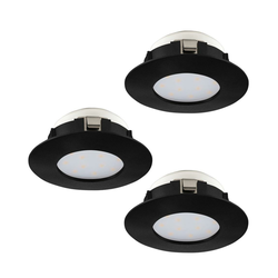 Eglo 900744 - SET od 3 LED ugradnih svetala za kupatilo PINEDA, LED/4,9W/230V, IP44